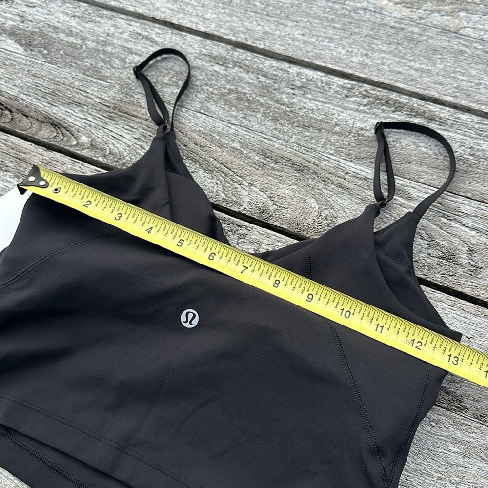 Lululemon Align Cropped Cami Tank Top Light Support, A/B Cup Black size 6 NWT - Picture 7 of 8